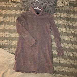 Lulus purple sweater dress turtleneck